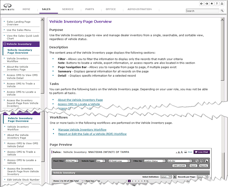 Use full help - Page Overviews.